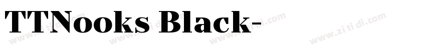 TTNooks Black字体转换